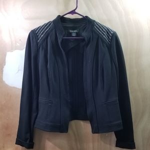 💋 Black Military Scuba Jacket 10 WHBM